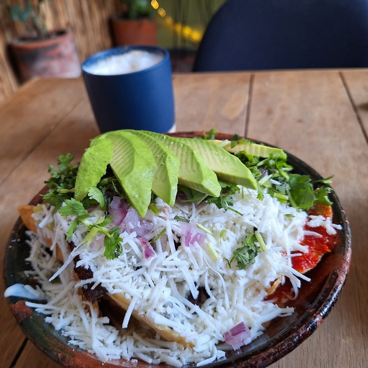 photo of Mandragora Vegan Chilaquiles Verdes Con Milanesa shared by @mireyavegana on  08 Jun 2024 - review