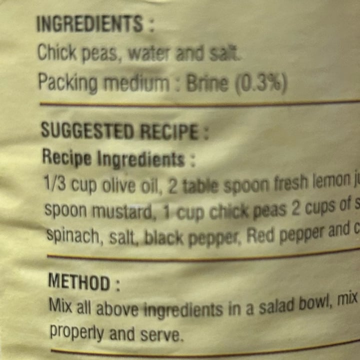 photo of Austin Sterilized Chick Peas shared by @gymrat on  07 Jun 2025 - review