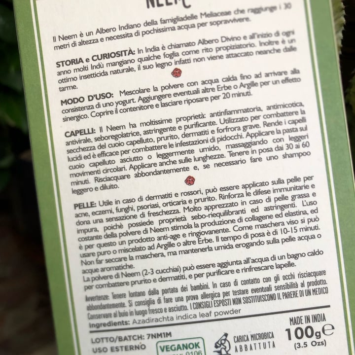 photo of Le Erbe di Janas Neem - polveri cosmetiche shared by @carmelau on  02 Oct 2023 - review