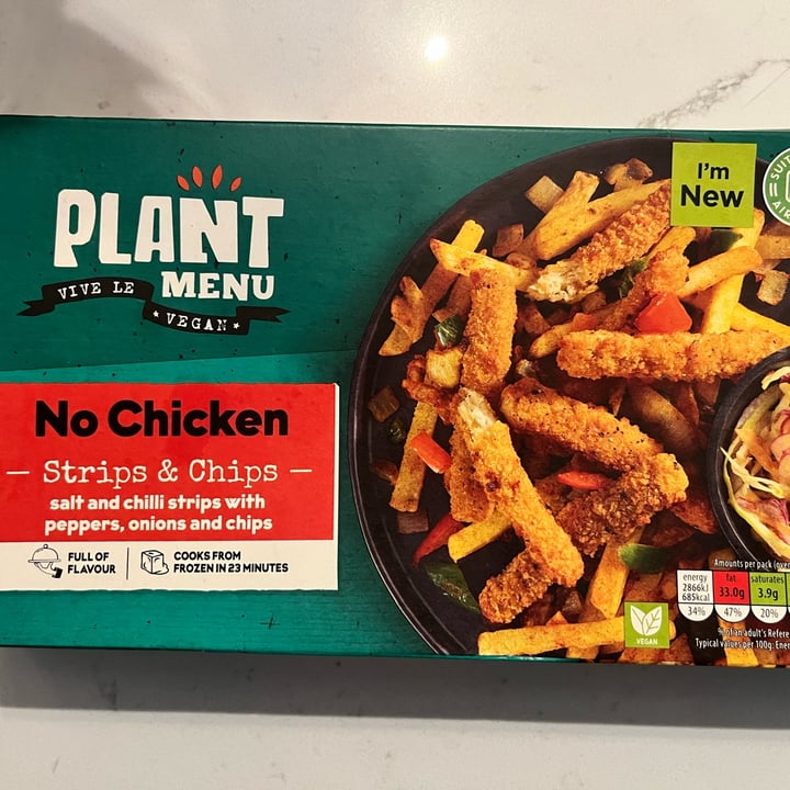 photo of Plant Menu No Chicken Strips & Chips shared by @hypnicol on  13 Apr 2024 - review