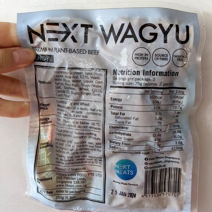 photo of Next Meats Wagyu Shoyu shared by @xinru-t on  29 Jan 2024 - review