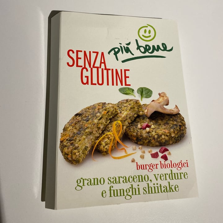 photo of Piú bene Burger di grano saraceno, verdure e funghi shitake shared by @capezel1 on  03 Nov 2023 - review