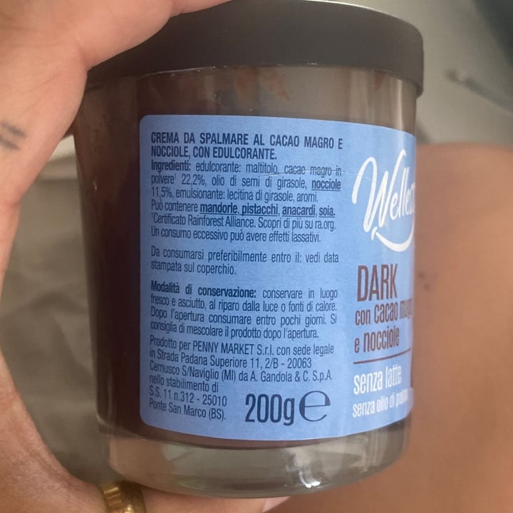 photo of Wellness Dark con cacao e nocciole senza zuccheri shared by @chiarahakuna on  13 Jul 2025 - review