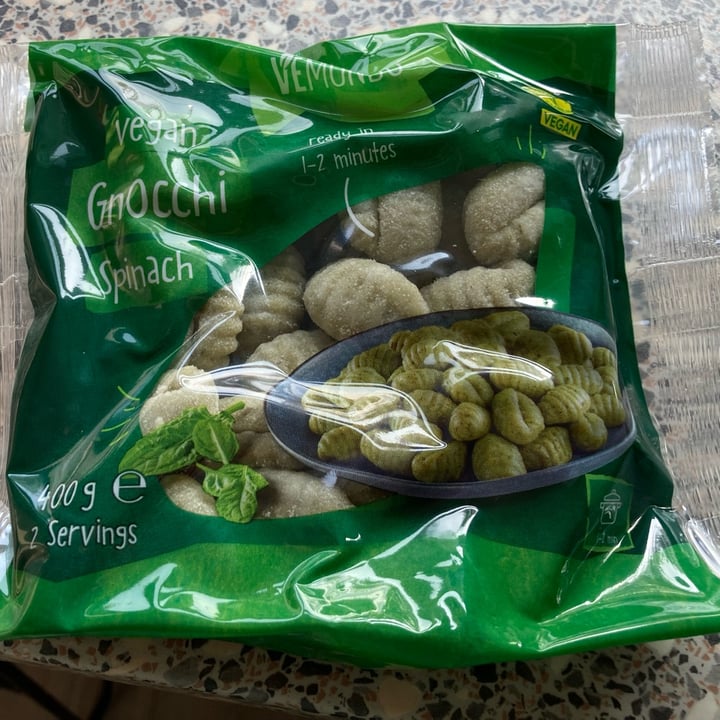 photo of Lidl vegan gnocchi with spinach shared by @mictheotterspotter on  17 Aug 2024 - review