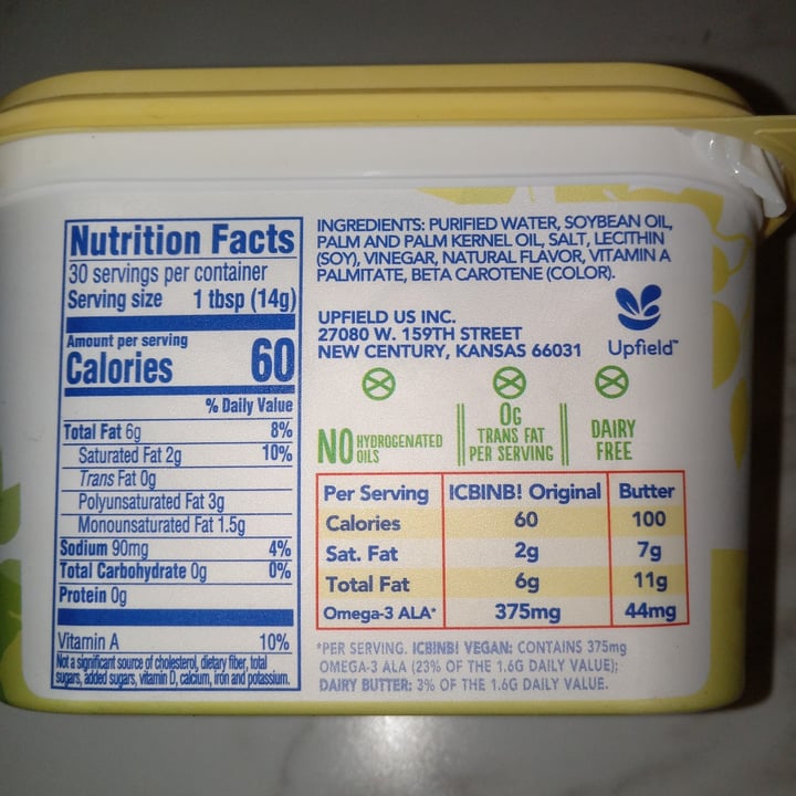 photo of I Can't Believe It's Not Butter! I Cant Believe Its Not Butter! It’s Vegan (45% Vegetable Oil Spread) shared by @zanymary on  25 Jan 2024 - review