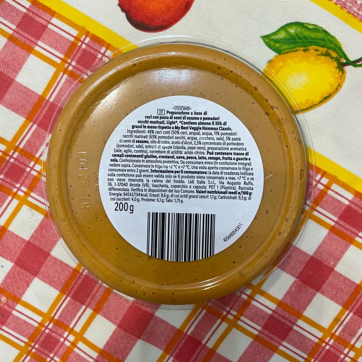 photo of Chef Select Hummus Light Con Pomodori Secchi Marinati shared by @sara238 on  10 Jan 2024 - review
