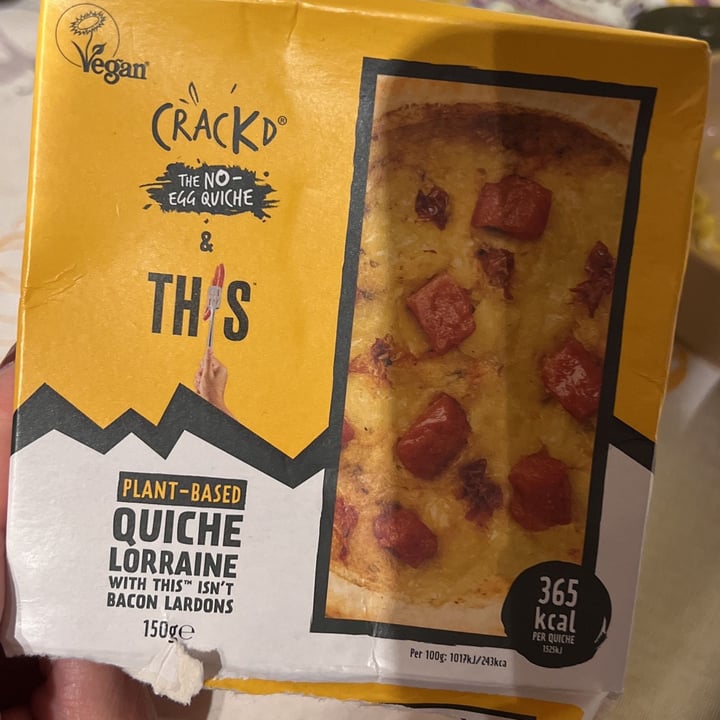 photo of Crackd Cracked quiche Lorraine shared by @carolinecherie on  14 Sep 2023 - review