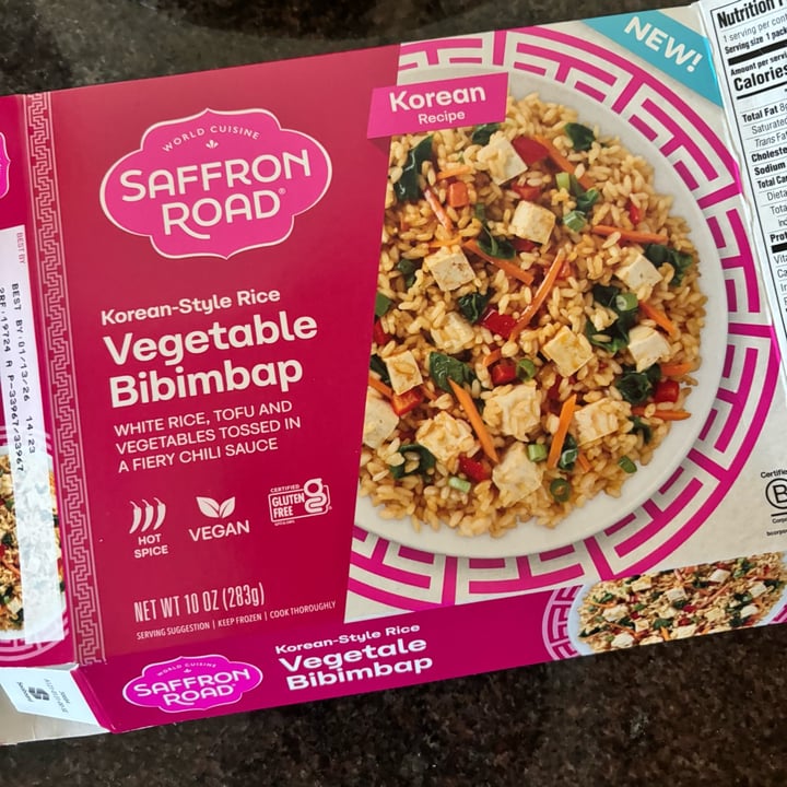 photo of Saffron Road Vegetable Bibimbap shared by @hereforareason on  07 Apr 2025 - review