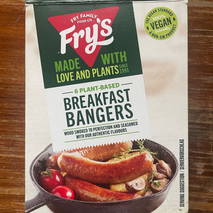 photo of Fry's Family Food Breakfast Bangers shared by @thehumblechickpea on  03 Jan 2024 - review