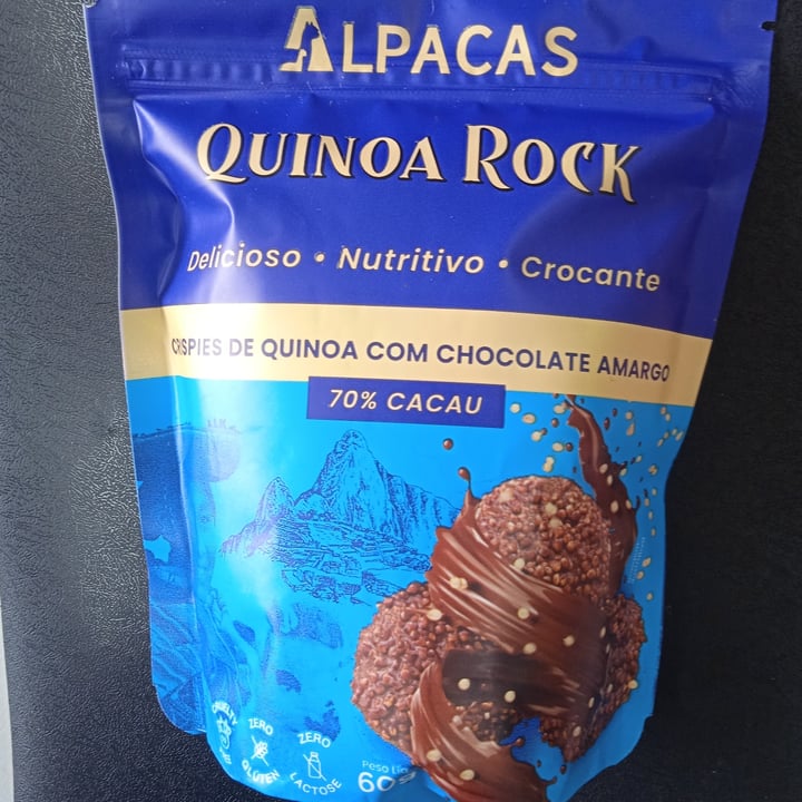 photo of Alpacas Quinoa Rock 70% cacau shared by @karemandrade on  23 Jan 2024 - review