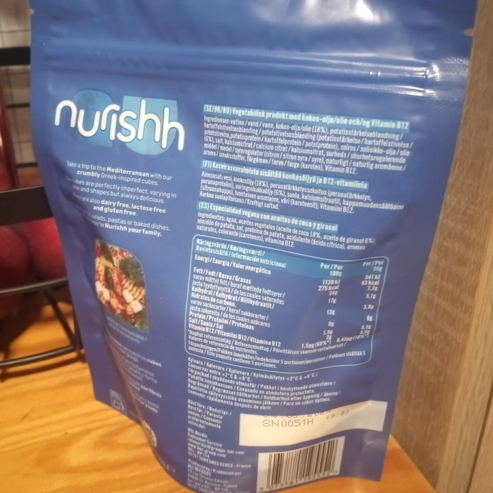 photo of Nurishh plantbased cubes greek style shared by @titoherbito on  18 Apr 2024 - review