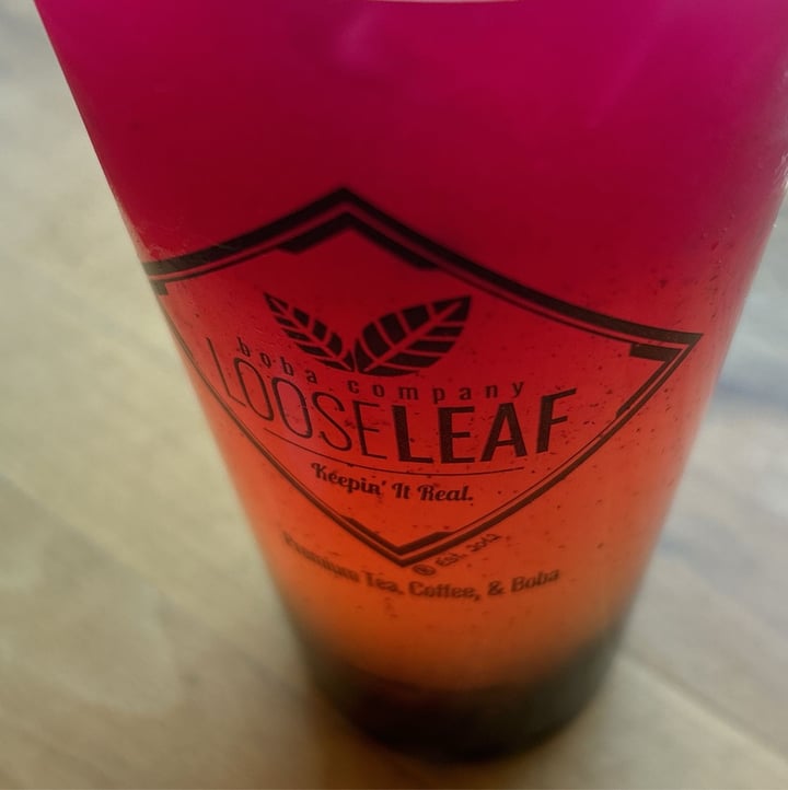 photo of Loose Leaf Boba Company Peach Mango Sunset shared by @moustachedvegan on  28 Jul 2024 - review