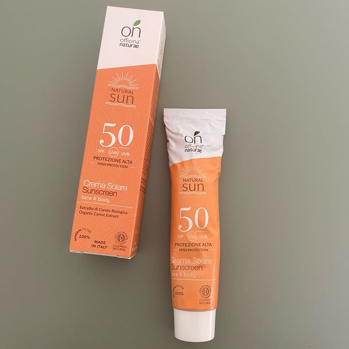 photo of Officina naturae Crema Solare Face&Body 50 shared by @camucm on  18 Dec 2023 - review