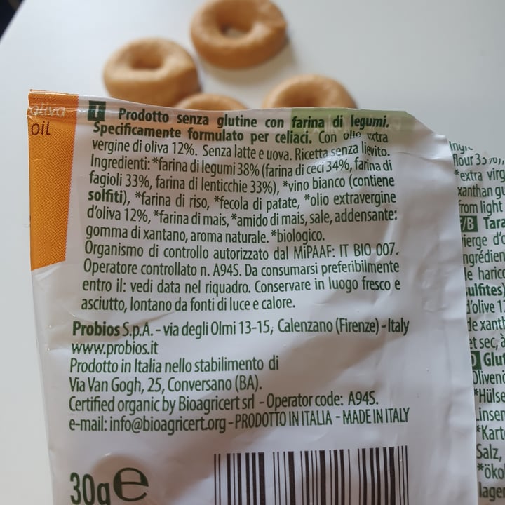 photo of Altri cereali bio taralli mix legumi shared by @matildem on  14 May 2024 - review