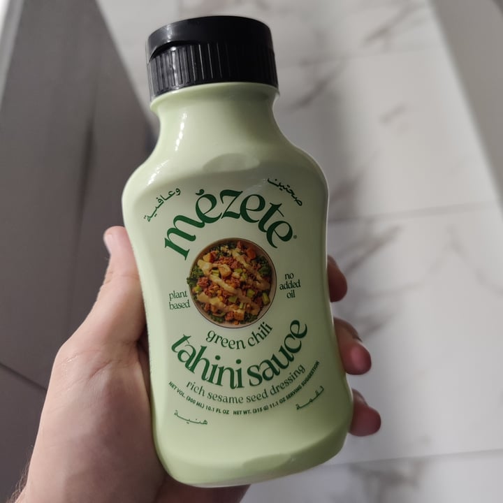 photo of Mezete Gourmet tahini sauce - green chili shared by @lukasser on  02 Oct 2025 - review