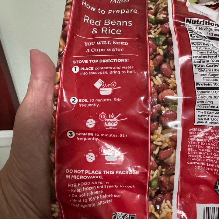 photo of Pictsweet farms Red Beans & Rice shared by @onehungryvegan on  12 Oct 2025 - review