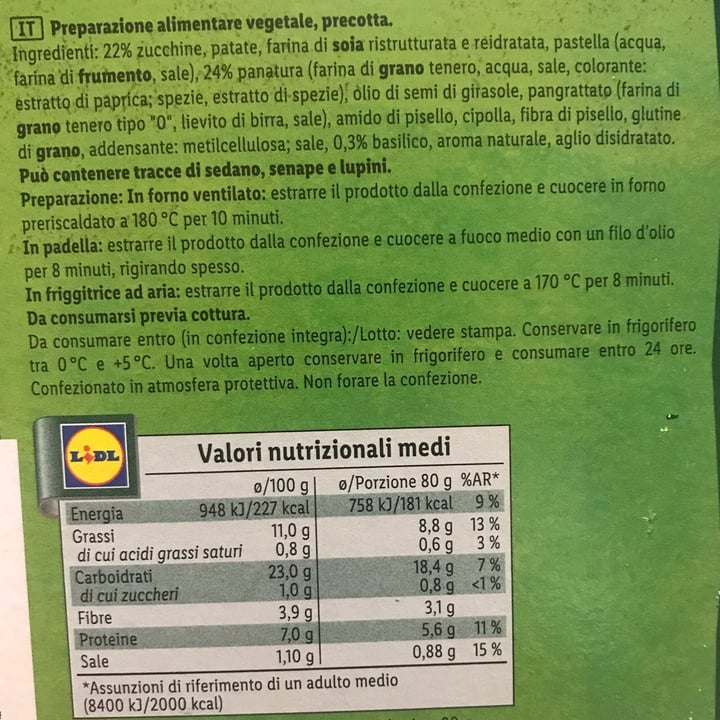 photo of Vemondo  Crocchette di verdure con zucchine e basilico shared by @strambajade on  11 Apr 2024 - review
