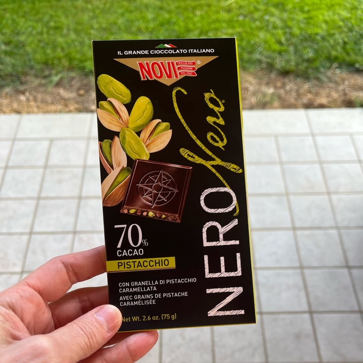 photo of Novi nero nero 70% cacao extra fondente con pistacchio croccante shared by @cristina67 on  11 May 2024 - review