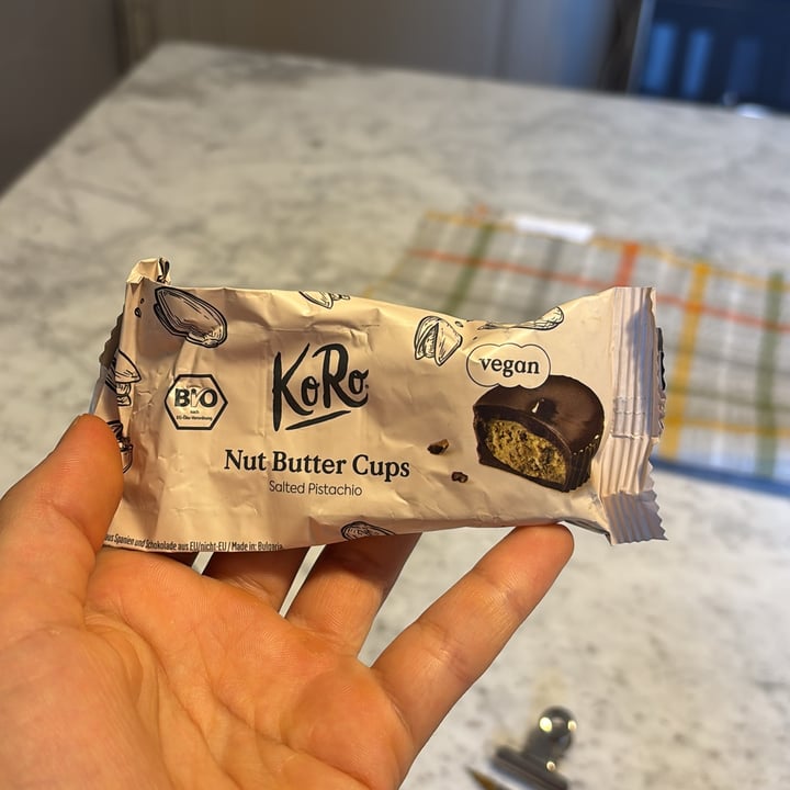 photo of Koro bio nut butter cups pistacchio shared by @michbrhane on  14 Aug 2025 - review