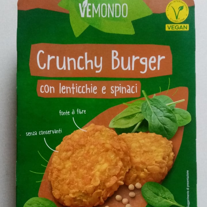 photo of Vemondo *Crunchy  Burgher*  Con Lenticchie E Spinaci shared by @valeveg75 on  06 May 2024 - review