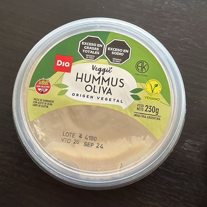 photo of Dia% hummus oliva shared by @barbymarz on  20 Jul 2024 - review