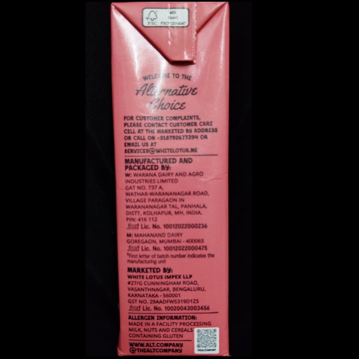 photo of Altco. Almond Drink shared by @sanjanaznd on  12 Jun 2024 - review