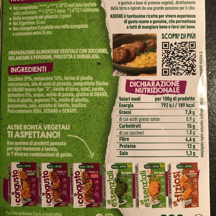 photo of Kioene gli essenziali alle verdure grigliate shared by @glottaveg93 on  28 Aug 2023 - review