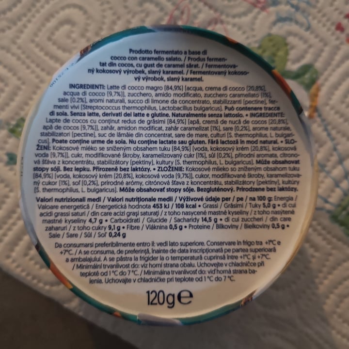 photo of Alpro Yogurt Coconut Salted Caramel shared by @mariversovegan on  14 Nov 2023 - review