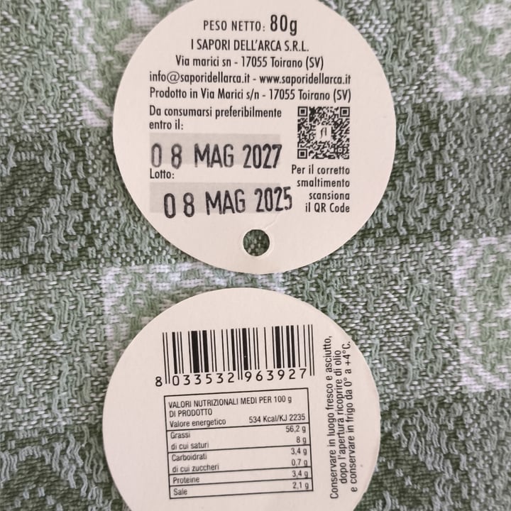 photo of I Sapori dell’Arca Pesto Vegano Con Basilico Genovese DOP E Aglio Di Vessalico shared by @fernandoveganboccia on  27 Jun 2025 - review