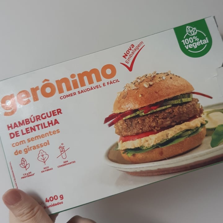 photo of Gerônimo Hamburger De Lentilha Com Sementes De Girassol shared by @carolina-maciel on  22 Nov 2023 - review