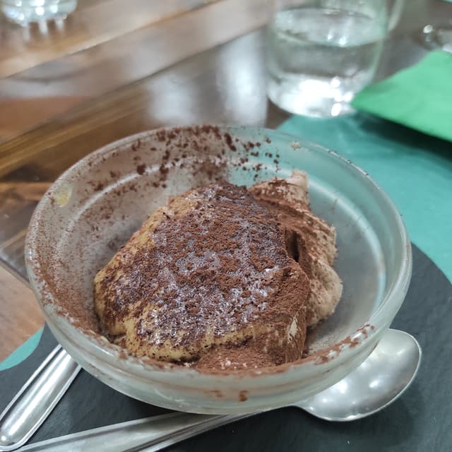 Photo of the dish “Mousse cioccolato con croccante di arachide salato”