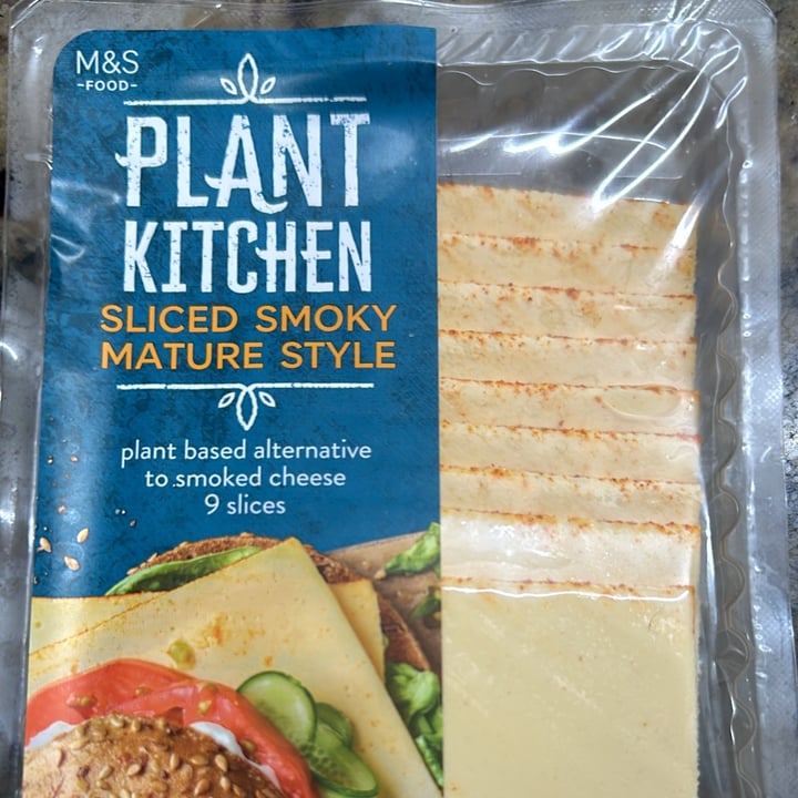 photo of Plant Kitchen (M&S) sliced smocked mature style cheese shared by @cciot on  12 Apr 2024 - review