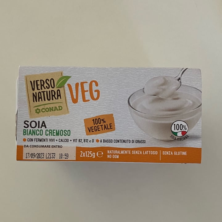 photo of Verso Natura Conad Veg yogurt soia bianco cremoso shared by @anto- on  23 Aug 2023 - review