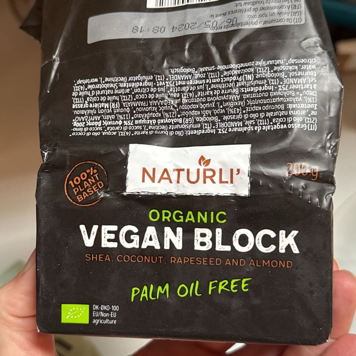 photo of Naturli' Naturli Organic Vegan Block shared by @alicebradipo on  23 Mar 2024 - review