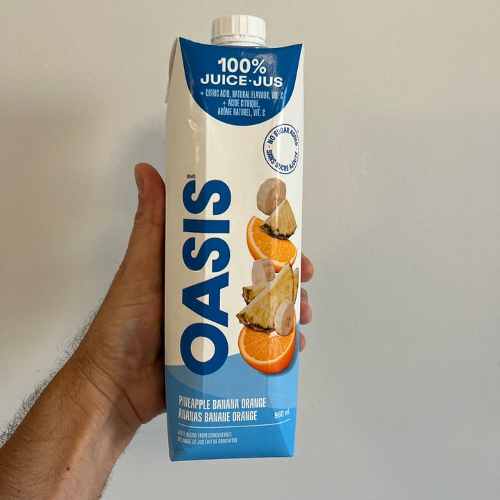 photo of Oasis Pineapple Banana Orange Juice shared by @louisg on  05 Oct 2025 - review