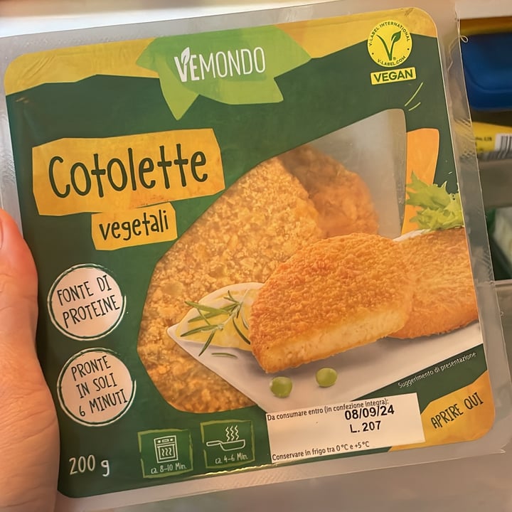 photo of Vemondo Cotolette Vegetali shared by @leandradg on  20 Aug 2024 - review