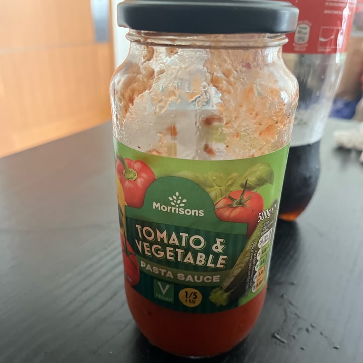 photo of Morrisons tomato and vegetable pasta sauce shared by @anita6m on  10 Oct 2024 - review