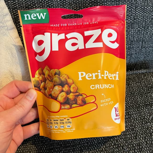 Peri-Peri Crunch from graze - Vegan Product Reviews & Ratings | abillion