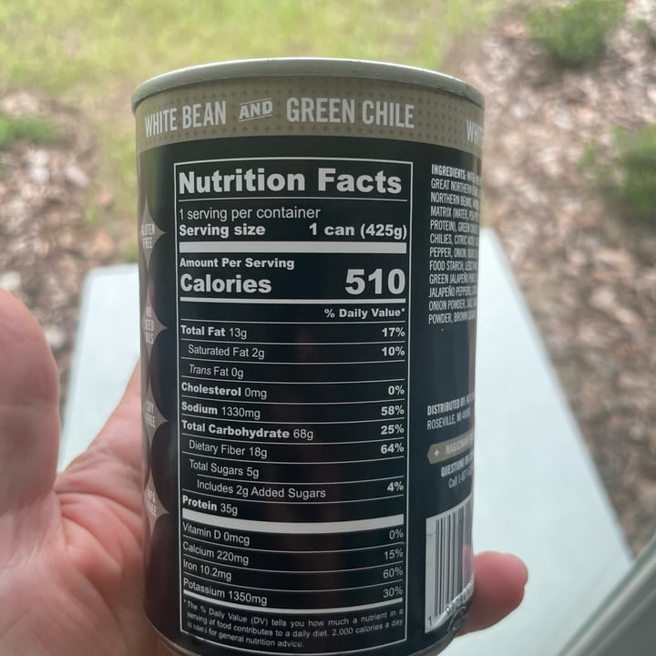 photo of Magic Man Foods White Bean And Green Chile Plant-Based Chili shared by @thevagrantvegan on  21 Sep 2025 - review