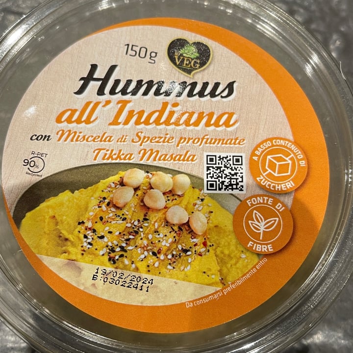 photo of ioVEG hummus all'indiana shared by @cinziadicioccio on  27 Jan 2024 - review