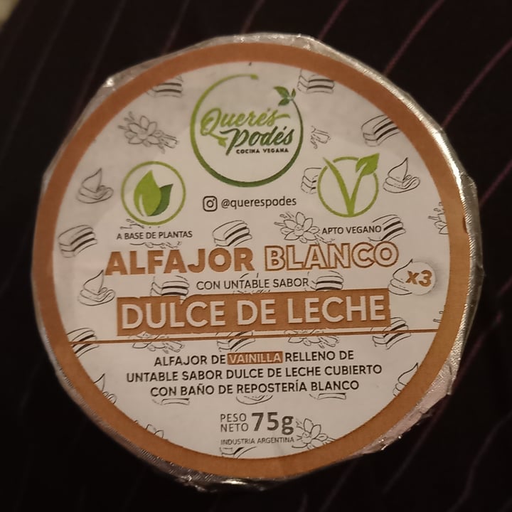 photo of queres podes Alfajor Blanco shared by @brenduliiii on  17 Sep 2023 - review