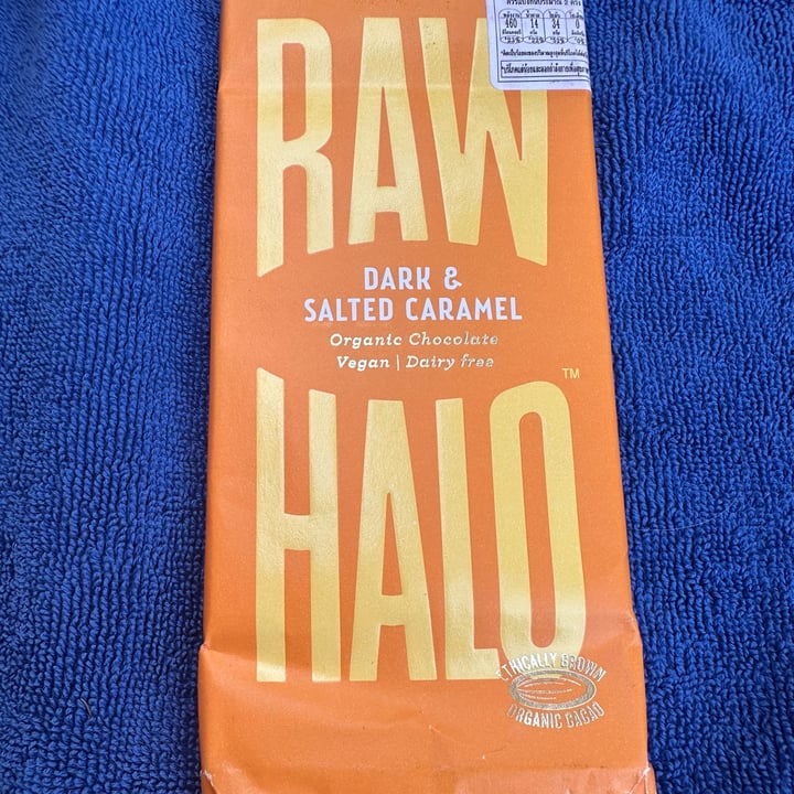 photo of Raw Halo Dark & Salted Caramel Organic Raw Chocolate shared by @gillhibbitt on  22 Dec 2024 - review