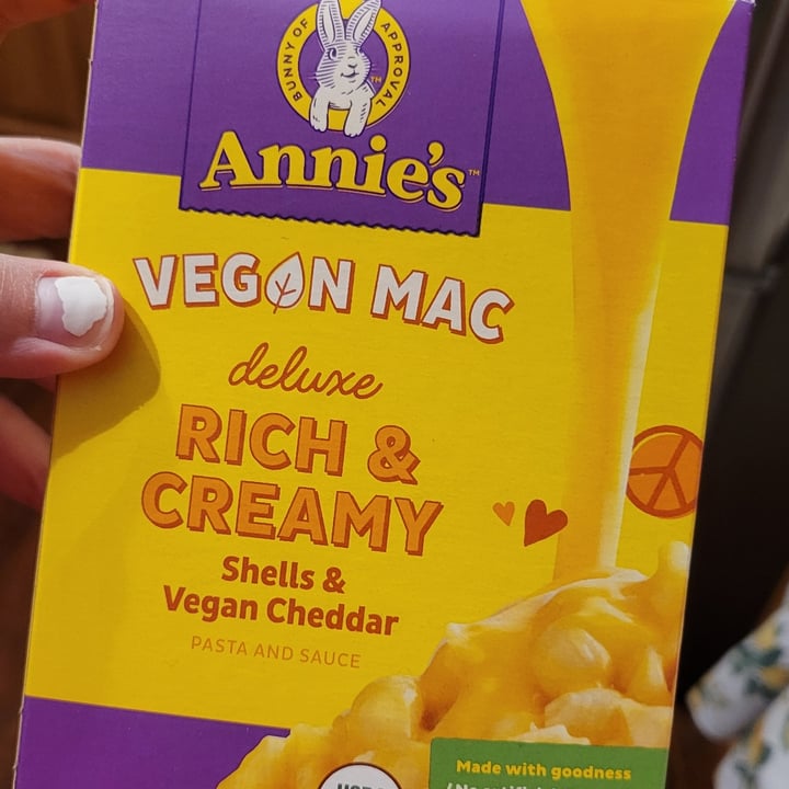 photo of Annie’s Vegan Mac Deluxe Shells and Vegan Cheddar shared by @veganwildflower on  01 Jun 2024 - review