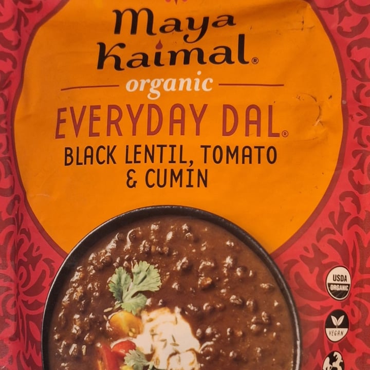 photo of Maya Kaimal Everyday Dal Black Lentils + Tomato + Cumin shared by @veganfred on  12 Dec 2023 - review