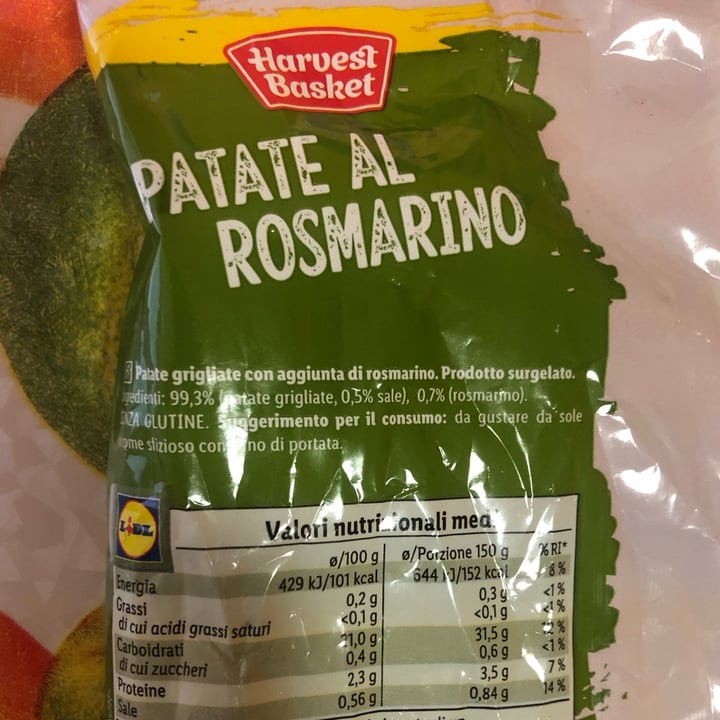 photo of Harvest Basket Patate al rosmarino shared by @annapaolaserio on  23 Jun 2024 - review