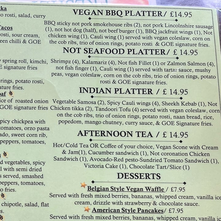 photo of Garden of Eden Vegan BBQ Platter shared by @alistar on  01 Sep 2025 - review