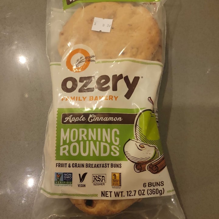 photo of Ozery Bakery Ozery Bakery Apple Cinnamon Morning Rounds shared by @sensiblevegan on  01 Mar 2024 - review