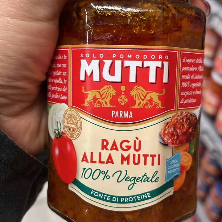 photo of Mutti Ragú Alla Mutti 100%Vegetale shared by @anto990 on  28 Mar 2024 - review