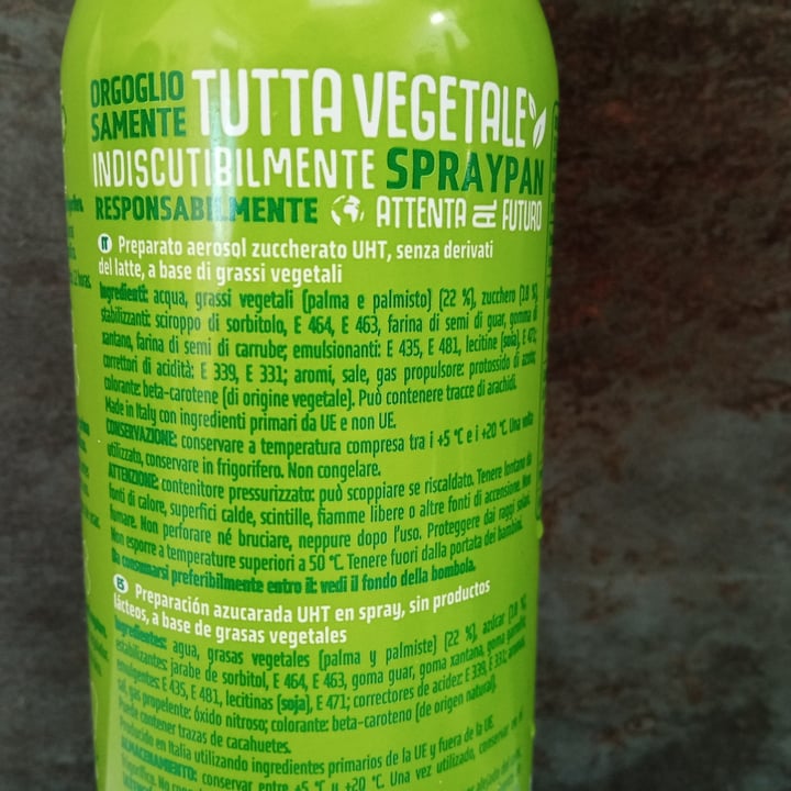 photo of SprayPan Panna Vegetale Spray shared by @stefymeroni on  15 Nov 2023 - review