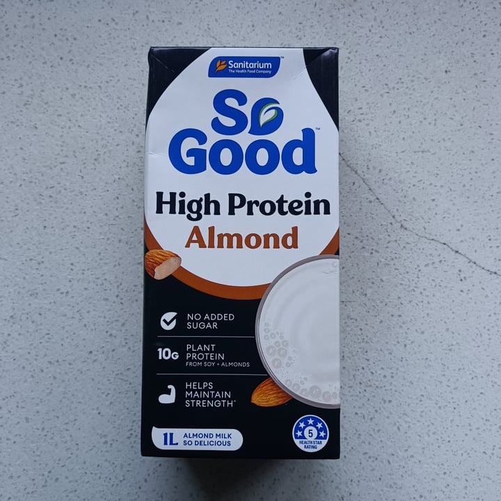 photo of So Good High Protein Almond Milk shared by @tardisco on  26 May 2024 - review